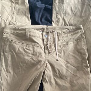 Athleta Tan Boot Cut Flare Pants Classic Style